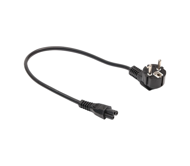 JT008/FY003+JT-ST2B/ST2B 16A 250V Europese standaard drie-pins 90-graden elleboogstekker met IEC C5-connector