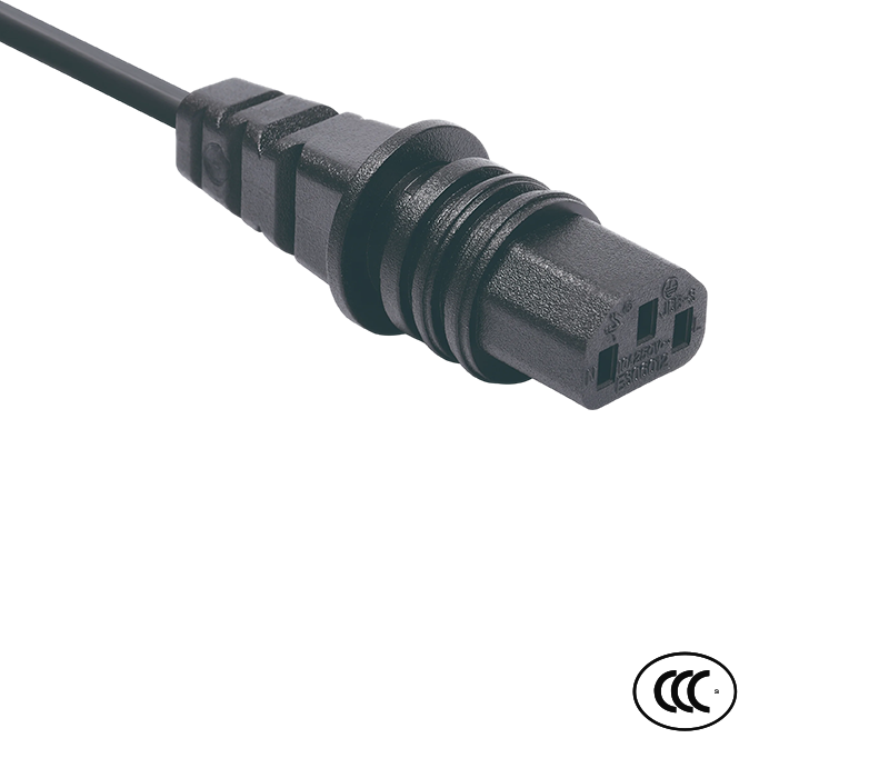 JCB-3 IEC-connector Vrouwelijke aansluiting C13 Voldoet aan Chinese normen