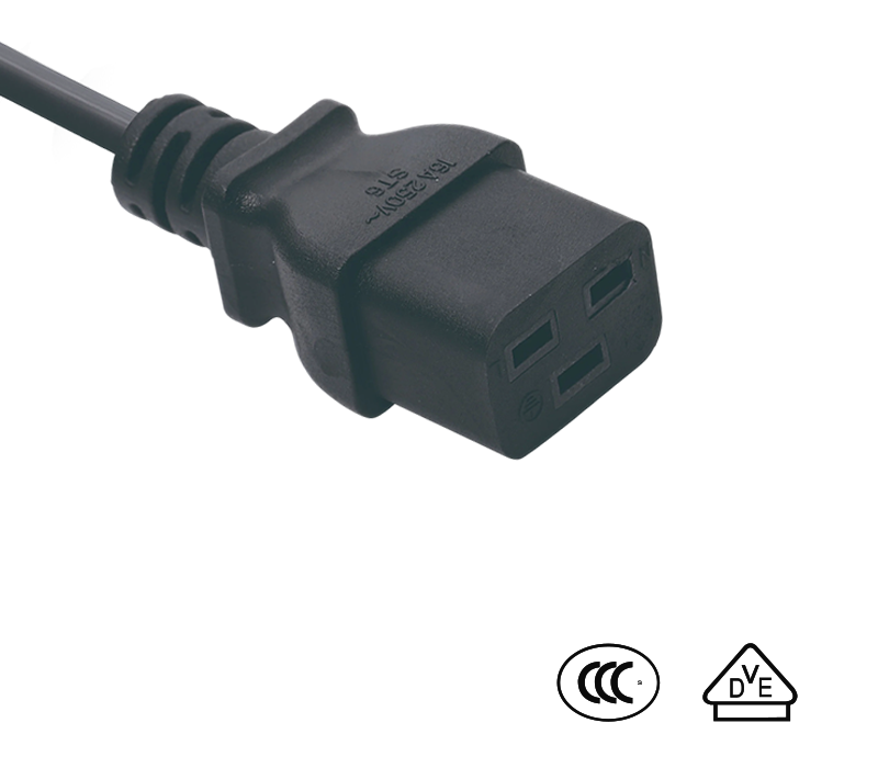 ST6 IEC-connector Vrouwelijke aansluiting C19 Voldoet aan Chinese en Duitse normen