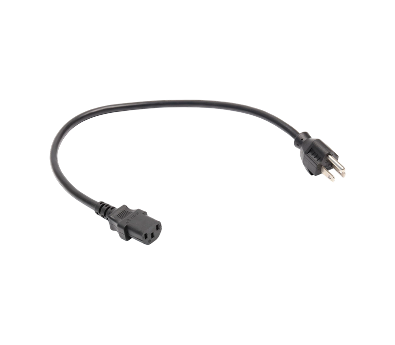 JT-3K+JT-ST3 15A 125V driepolige Amerikaanse standaardstekker met kabelklem en IEC-connector C13