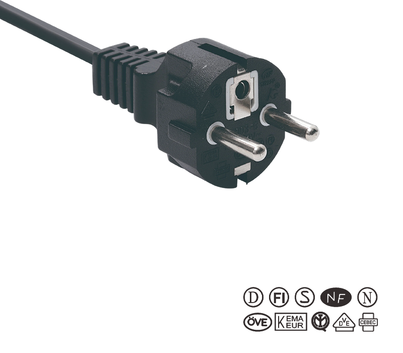 JT003-B/FY003-B 16A 250V Europese standaard driepolige stekker