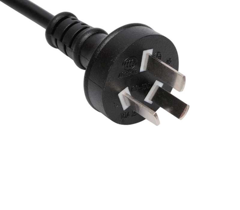 C3-10C 10A 250V China standaard drie-pins rechte stekker