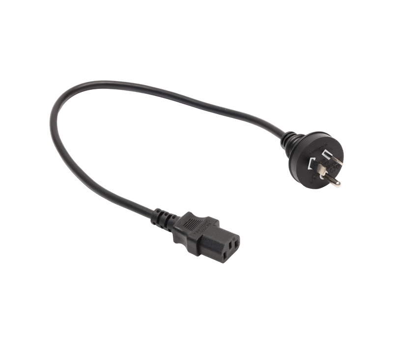 A3-10B+JT-ST3 10A 250V Australische drie-pins ronde stekker met IEC C13-connector