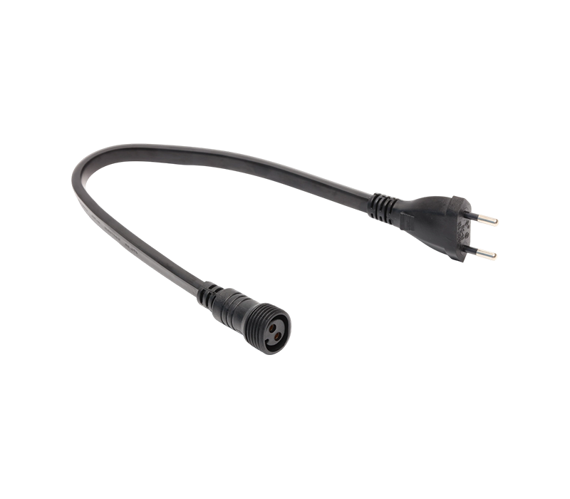 R2-10 10A 250V tweepolige Zwitserse stekker met waterdichte connectoraansluiting