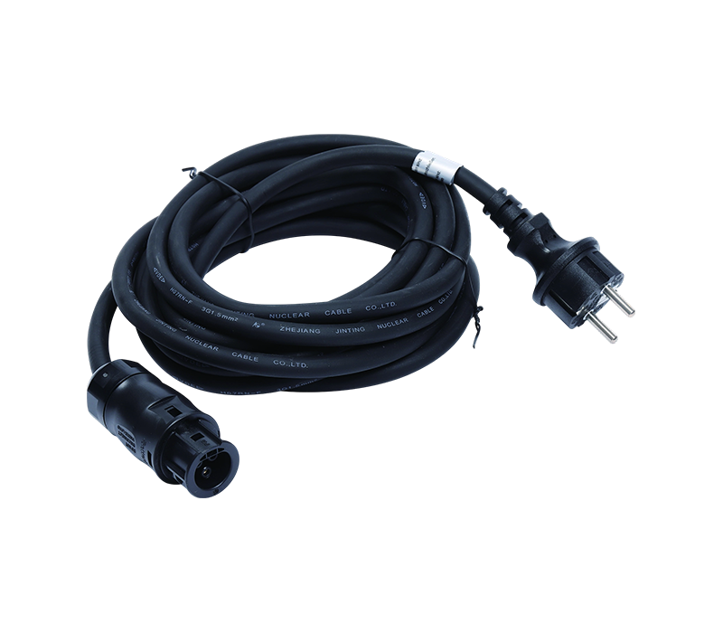 Europese standaardstekker zonnekabel, 3-pins elektrische connector, 16A AC 250V