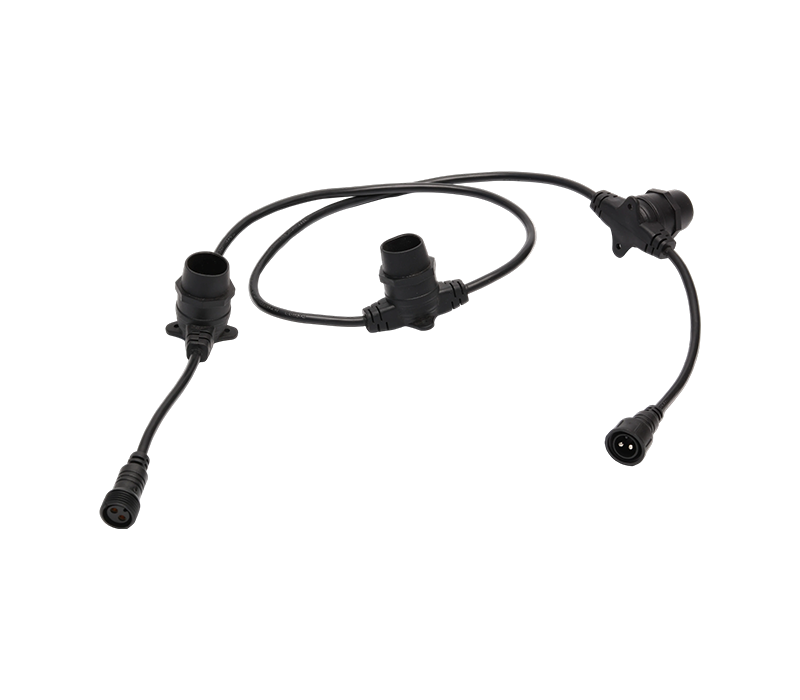 LED-lichtsnoer met tweepolige waterdichte connector